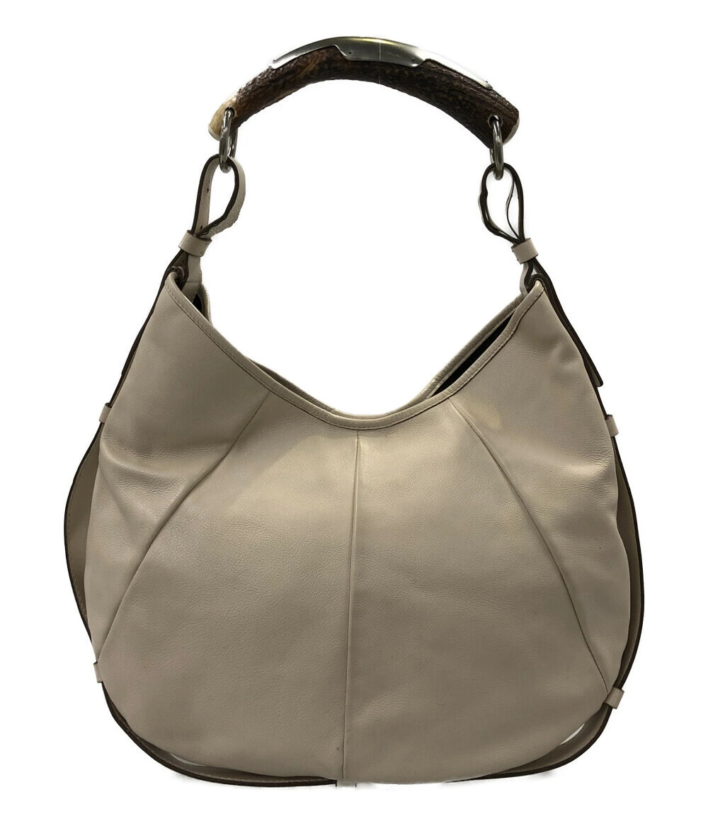 Saint Laurent Roady Leather Hobo Shoulder Bag Brown
